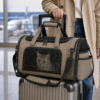 Custom RPET Soft-Sided Pet Travel Carrier with Mesh Ventilation & Shoulder Strap