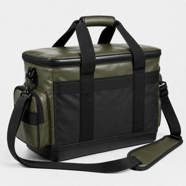 Custom PVC Tarpaulin Waterproof Electrician Tool Bag with Multi-Pocket Organizer & Protective Base