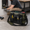 Custom PVC Tarpaulin Waterproof Electrician Tool Bag with Multi-Pocket Organizer & Protective Base