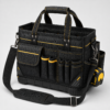 Black and Yellow 1680D Professional Open-Top Tool Tote Bag