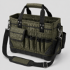 Custom 1680D Professional Open-Top Tool Tote Bag with Molded Base & Multi-Pocket Organizer