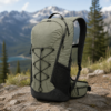 登山包10产品展示图D Custom Hiking Backpack with Front Bungee Cord and Padded Hip Belt