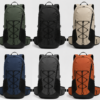 登山包10产品展示图E Custom hiking backpack available in green black khaki navy gray and orange