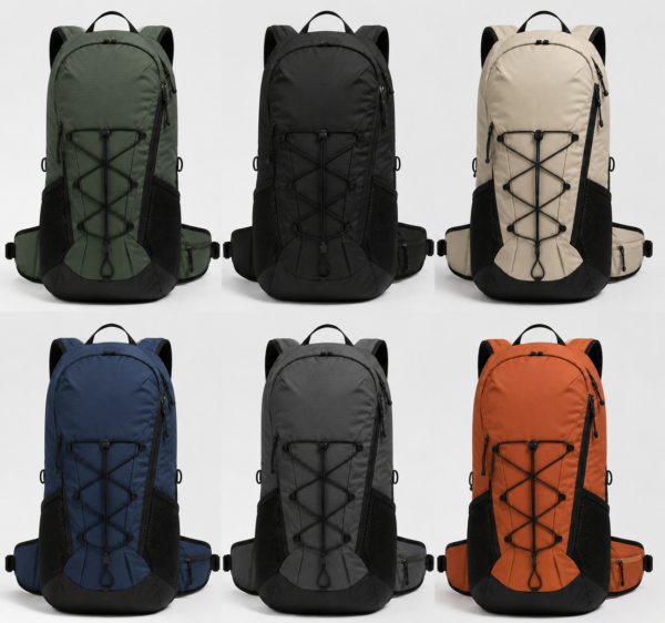 登山包10产品展示图E Custom hiking backpack available in green black khaki navy gray and orange