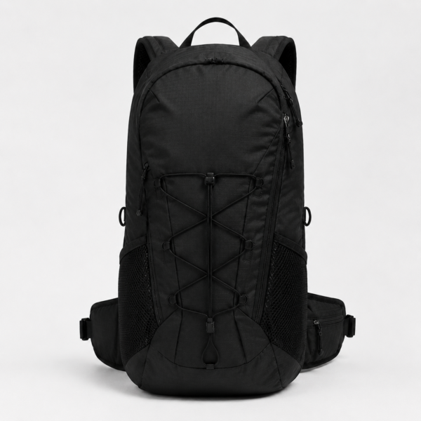 登山包10产品展示图G Custom Hiking Backpack with Front Bungee Cord and Padded Hip Belt