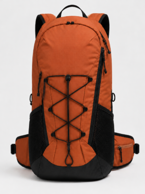 Custom Hiking Backpack with Front Bungee Cord and Padded Hip Belt