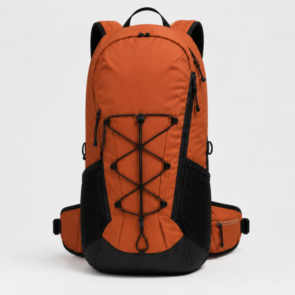登山包10产品展示图K Custom Hiking Backpack with Front Bungee Cord and Padded Hip Belt
