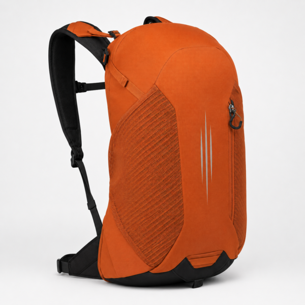 登山包3产品展示图M Orange custom hiking backpack with chest strap and waist belt