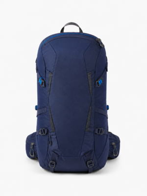 Custom Trekking Backpack front view in navy blue