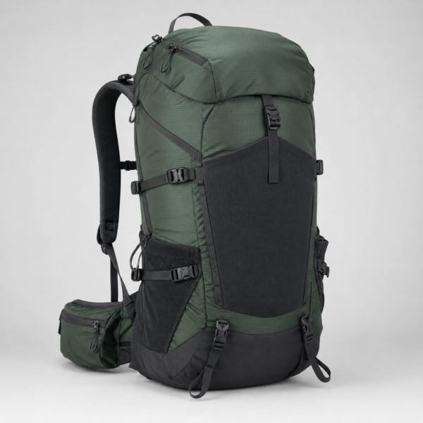 Custom Mountaineering Backpack with Front Stretch Mesh Pocket