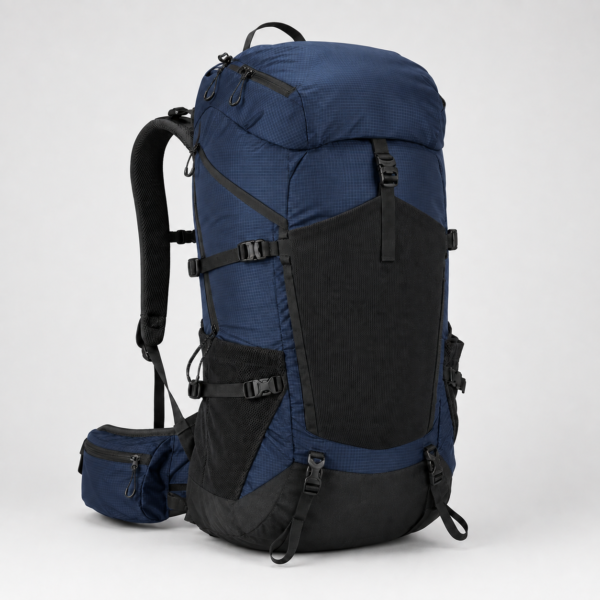 Custom Mountaineering Backpack with Front Stretch Mesh Pocket