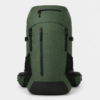 Forest green custom multi-pocket hiking backpack front view