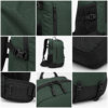 登山包9产品展示图E Hiking backpack ripstop fabric zipper buckle mesh pocket and hip belt details