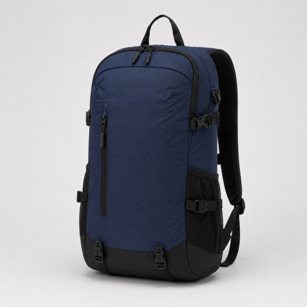 登山包9产品展示图H Navy blue 20L ultralight hiking backpack front side view