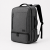 Custom Full-Open Business Travel Laptop Backpack with Separate Bottom Compartment