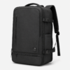 Custom Vacuum Compression Travel Laptop Backpack in black