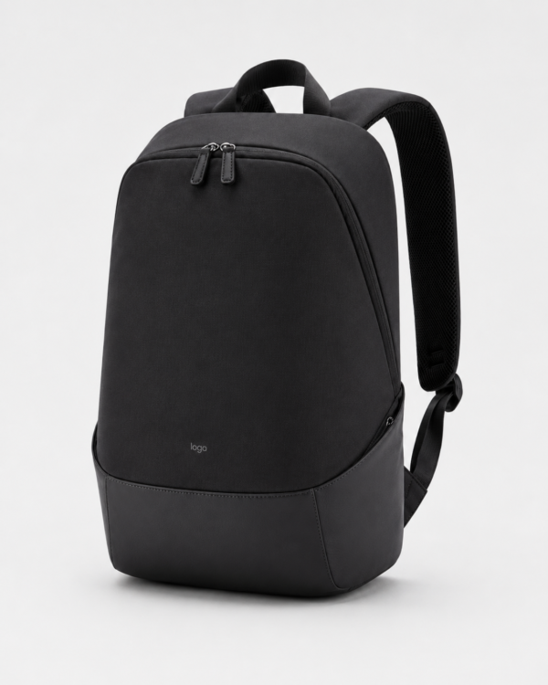 笔记本电脑包产品4展示图G Custom RPET minimalist laptop backpack in black