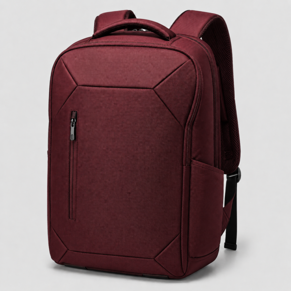 笔记本电脑包产品6展示图J Private label gaming laptop backpack in burgundy