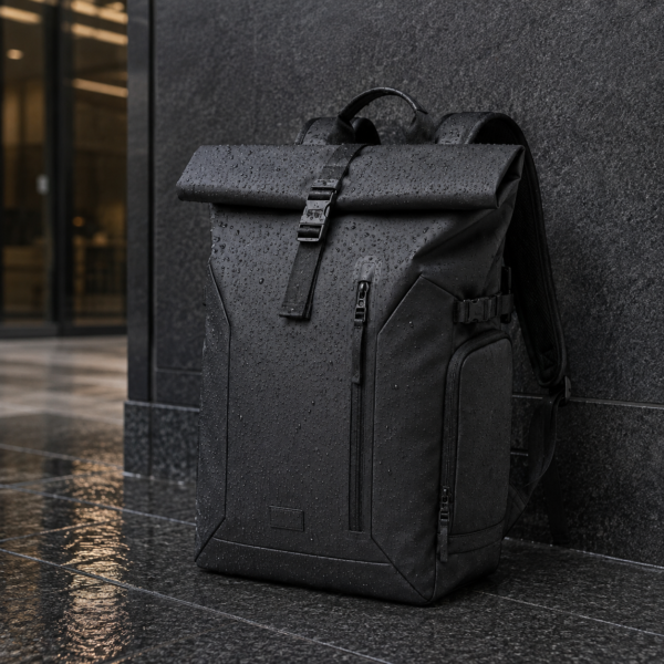 笔记本电脑包产品7展示图C Custom TPU-Coated Roll-Top Laptop Backpack with Tech Organizer