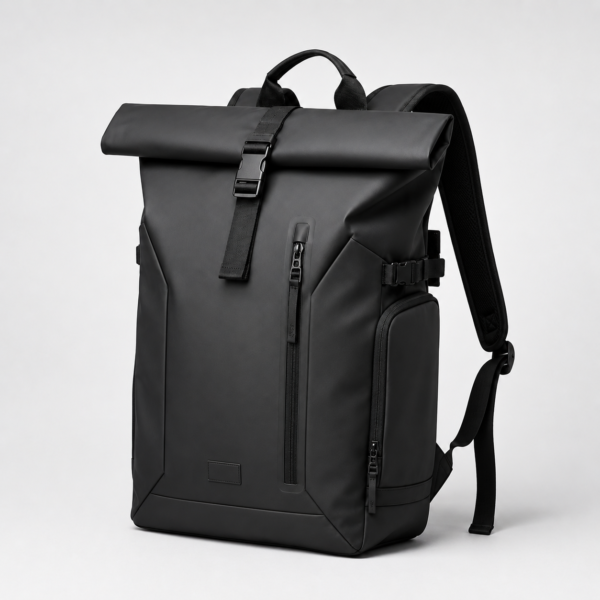 笔记本电脑包产品7展示图E Custom TPU-Coated Roll-Top Laptop Backpack with Tech Organizer