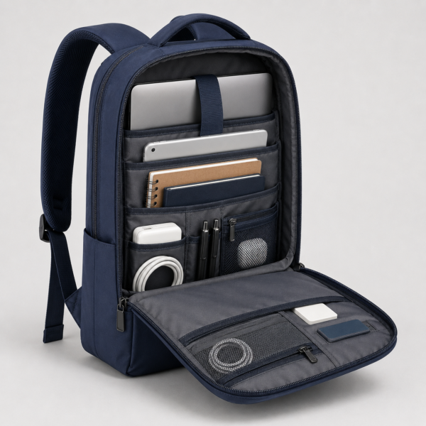 笔记本电脑包产品8展示图C 420D nylon laptop backpack with organized laptop tablet and accessory storage