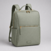 RPET women's laptop backpack in sage green