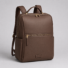 OEM women's RPET laptop backpack in warm brown