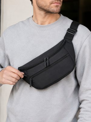 Custom 420D Ripstop Nylon Urban Crossbody Waist Bag