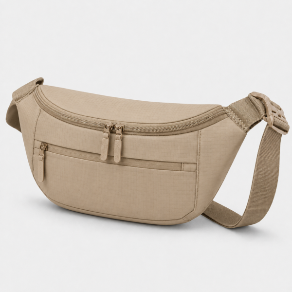 腰包1展示图F Custom 420D Ripstop Nylon Urban Crossbody Waist Bag