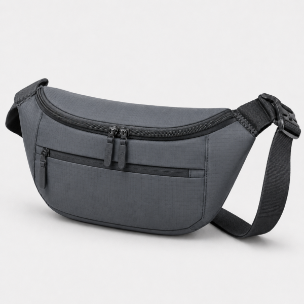 腰包1展示图G Custom 420D Ripstop Nylon Urban Crossbody Waist Bag