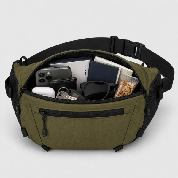 Custom 210D Ripstop Nylon Lightweight Hiking Hip Pack
