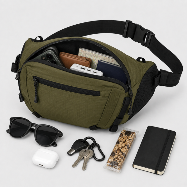 Custom 210D Ripstop Nylon Lightweight Hiking Hip Pack