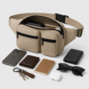 腰包3展示图F Custom 600D Polyester Oxford Everyday Multi-Pocket Waist Bag