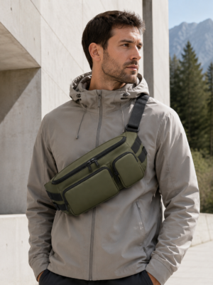 Custom 600D PU-Coated Polyester Outdoor Utility Waist Pack