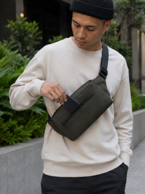 Custom 600D RPET Everyday Crossbody Belt Bag