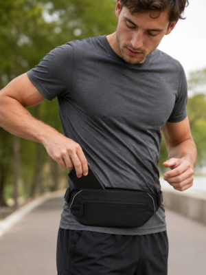 Custom 300D RPET Lightweight Running Waist Pack