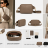 Custom PU Vegan Leather Convertible Waist & Crossbody Bag