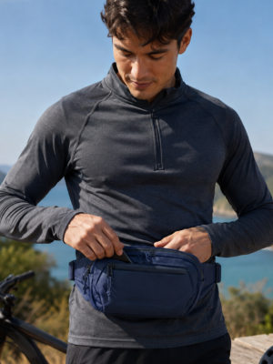 Custom 600D TPU-Coated Technical Sports Waist Bag