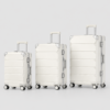 Custom PC Shell Aluminum Frame Luxury Luggage Set 3-Piece 20 24 28 Inch