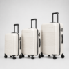 Ivory ABS PC Hybrid Expandable Luggage Set 3-piece
