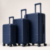 行李箱12展示图I Custom 100% PC Wide-Handle Trunk Luggage Set 3-Piece 20 24 28 Inch