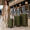 行李箱12展示图K Custom 100% PC Wide-Handle Trunk Luggage Set 3-Piece 20 24 28 Inch