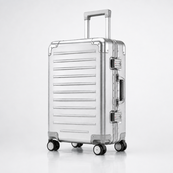 行李箱13展示图A Custom Aluminum Alloy Frame Luggage 20 24 28 Inch with Dual Latch Locks