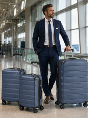 行李箱2展示图C Custom PP Polypropylene Hard Shell Luggage Set 3-Piece 20 24 28 Inch