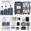 Custom PP Polypropylene Hard Shell Luggage Set 3-Piece 20 24 28 Inch
