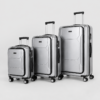 Custom Front-Opening Polycarbonate Luggage Set 3-Piece 20 24 28 Inch with Laptop Compartment