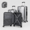 Custom Front-Opening Polycarbonate Luggage Set 3-Piece 20 24 28 Inch with Laptop Compartment