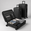 Custom Vertical Ribbed PP Polypropylene Luggage Set 3-Piece 20 24 28 Inch