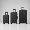 Vertical ribbed PP luggage set in 20 24 and 28 inch sizes