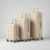 Custom Vertical Ribbed PP Polypropylene Luggage Set 3-Piece 20 24 28 Inch